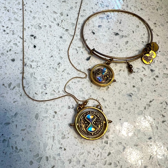 Alex and Ani - Harry Potter Time Turner Necklace and bracelet - Picture 1 of 3